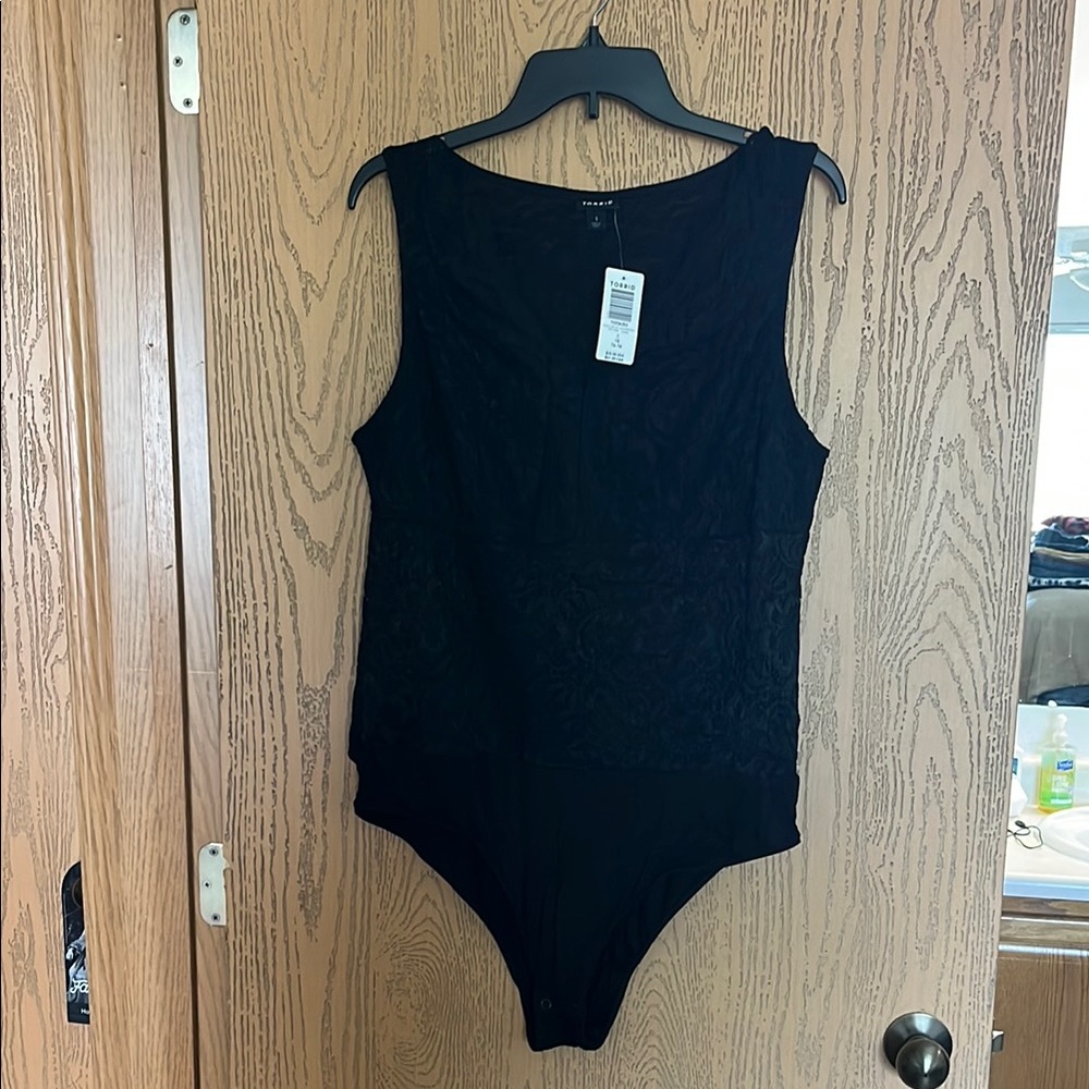 Torrid Elegant Black Lace Bodysuit